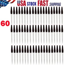 60x Black Nail File Metal 6 inch Stainless Steel Nail Files For Fingernails US