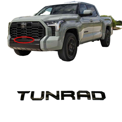 2022-2025 TOYOTA TUNDRA Front Grill 3D Plastic Letters Inserts in