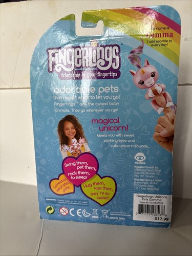 Gemma Light Up Unicorn Fingerlings Friendly Interactive Toy - Picture 2 of 2