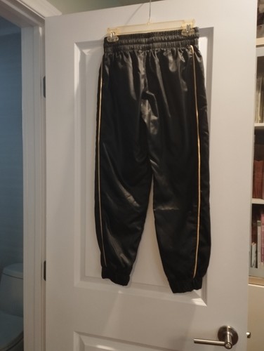 NIKE YOUTH BV2751-010 BLACK GOLD POLYESTER SIZE LARGE JOGGER ATHLETIC PANTS - Picture 4 of 7