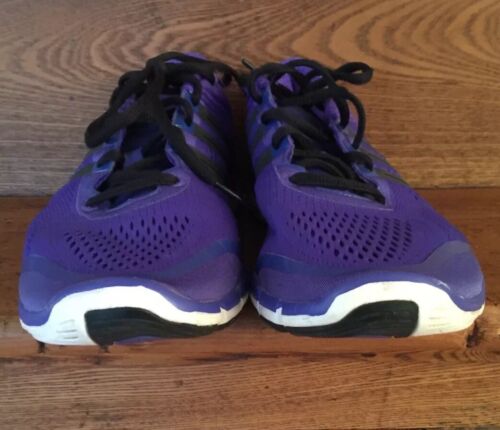 Adidas pure royal blue black mesh knit lightweight sneakers gym shoes 9 7.5 41 - Picture 3 of 11