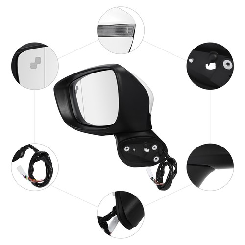 9 Pin Rearview Mirror Left Driver Side Rear View Mirror For Mazda CX-5 2015-2016 - Picture 11 of 18