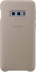 Coque / Housse en cuir véritable / officielle Samsung Galaxy S10e - Gris - Neuf