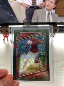 2021-22 Donruss Optic GREEN VELOCITY Erling Haaland #100 🔥