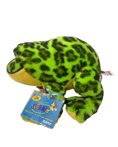 Webkinz Bullfrog Plush With Sealed Unused Code Tag HM114 New With Tags NWT - Picture 5 of 5