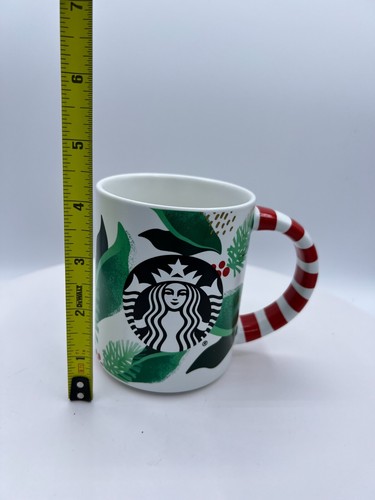 Starbucks 2019 Christmas Candy Cane Ceramic Coffee Mug 12 oz - Picture 8 of 8