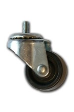 1-5/8" SWIVEL POLYOLEFIN CASTER WITH 1/4" X 1/2" STEM