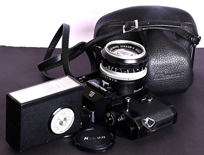 Nikomat EL Black 35mm Film SLR c/w N. K. NIKKOR-S 50mm f/1.4 Lens