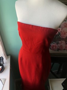 bb dakota bonded crepe strapless dress