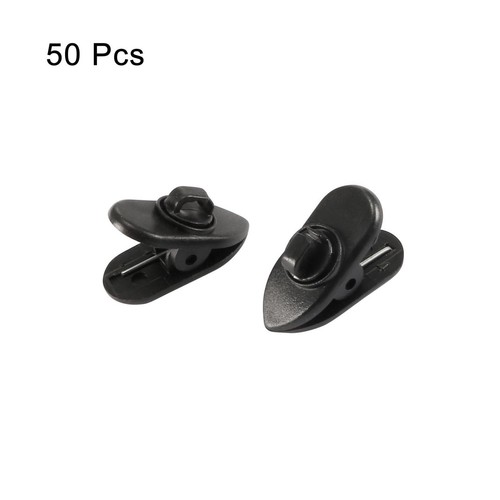 50 un. Negro Giratorio Auriculares Auriculares Cable Cable Cable Clip de Cable Soporte para Broche - Imagen 2 de 3