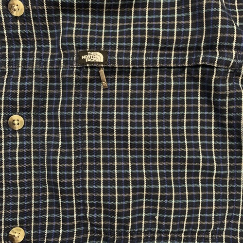 VINTAGE NORTH FACE PLAID FLANNEL BUTTON UP LONG SLEEVE SHIRT MENS XXL - Picture 5 of 11