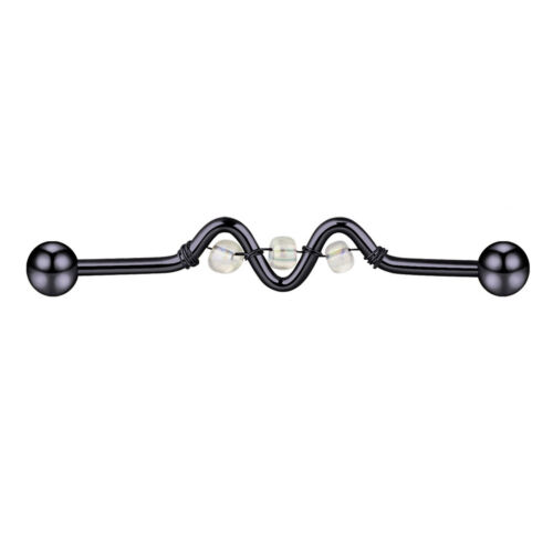 1PC 14G Multistyle Industrial Barbell Stainless Steel Cartilage Earring Piercing - Picture 61 of 90