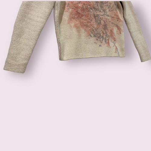 Suéter para mujer White House Black Market talla pequeña adornado floral $180 - Imagen 14 de 23