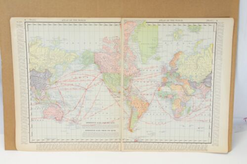 The World and Philippine Island Rand McNally 1898 Atlas of the World 14" x 22" - Picture 2 of 16