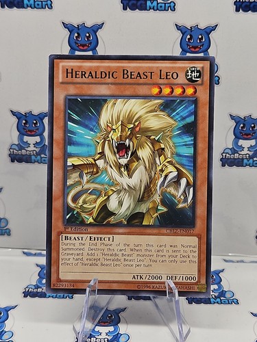 Heraldic Beast Leo CBLZ-EN017 / 1ST EDITION / RARE / NM / YU-GI-OH