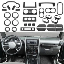 32x Interior Accessories Cover Trim Kit for Jeep Wrangler JK 2007 2008 2009 2010