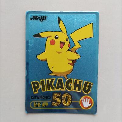 Meiji Get Card Blue metallic Pikachu Pokemon Card Japanese Meiji Get Card Blue metallic Pikachu Pokemon Card Japanese