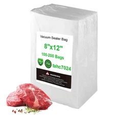 100/200 Quart Vacuum Sealer Bags 4 mil Meal Seal Kitchen Food Saver Storage Bags