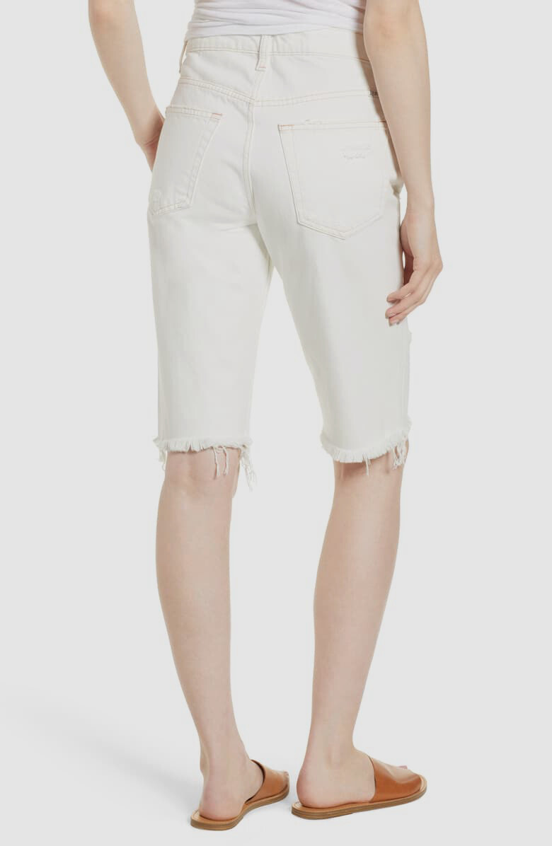 Lucky Brand Womens White Denim Cuffed Bermuda Shorts 25 BHFO 6960 Lucky Brand Womens White Denim Cuffed Bermuda Shorts 25 BHFO 6960