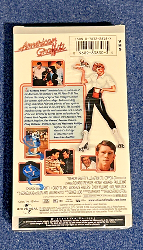 American Graffiti VHS 1998 Widescreen Sealed Never Opened - Picture 2 of 4