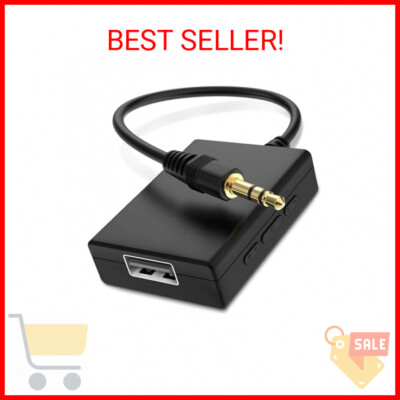 ANDTOBO USB to Aux Audio Adapter, 3.5mm Male to USB Female for Playing Music wit