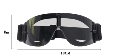 Lunettes De Soleil Style Militaire - Protection UV400, Anti-vent Et Anti-buée - Couleur Beige