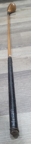 Antique Vintage Willie Park Hickory Wood Shaft Golf Club Brassie Spoon - Picture 16 of 17