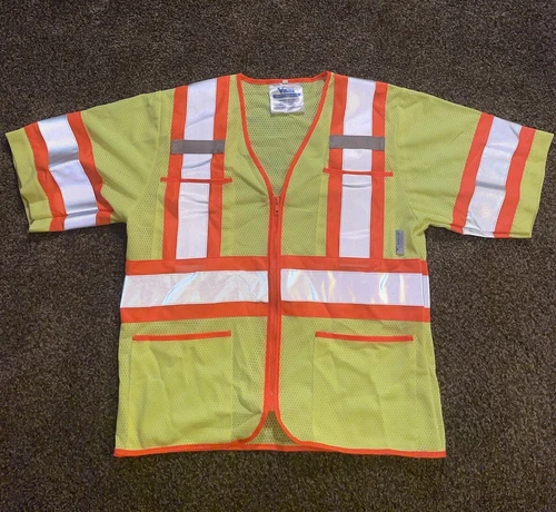Viking Open  Road High Visibility Safety Vest U7155  ANSI 107-2010 SMALL - product listing photo