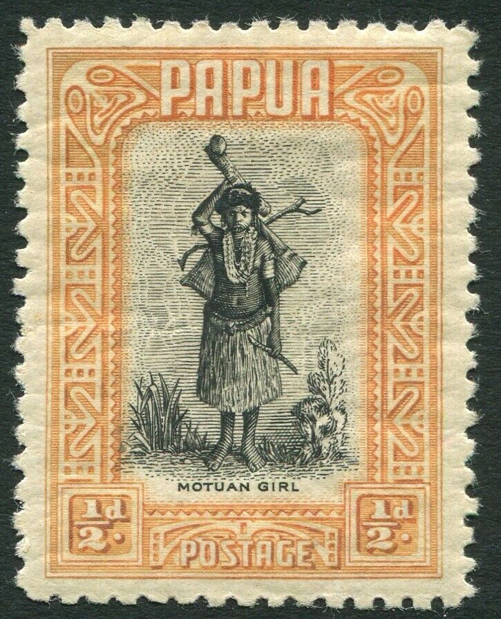 PAPUA-1940 ½d Black & Buff Sg 130a MOUNTED MINT V32982