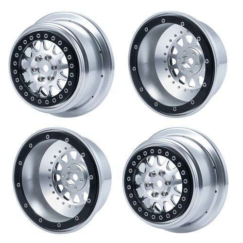 FLYXM 4Pcs Beadlock Wheel Rims for Losi Baja Rey 1/10 RC Car #10134-00 Upgrades - Picture 11 of 11