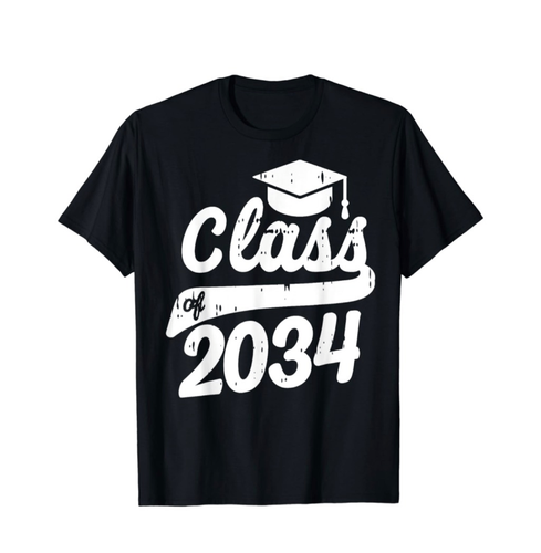 NEW Men Class Of 2034 Grow With Me Graduation T-Shirt XL - Picture 3 of 3