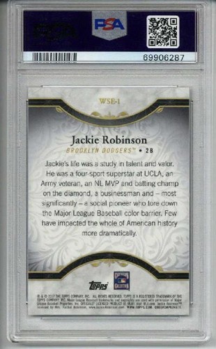 2017 TOPPS COMPLETE SET WALMART CHROME LEGENDS JACKIE ROBINSON PSA 10 LOW POP 4 - Bild 2 von 2