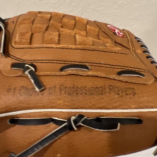 RAWLINGS PL130 BASEBALL LEATHER GLOVE 13" RHT BASKET-WEB PLAYERS SERIES MITT TAN - Picture 11 of 24