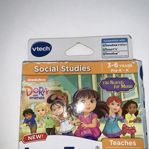 Dora the Explorer Vtech InnoTAB game - Social Studies 3-6 pre-K *NEW* inno tab - Picture 3 of 6