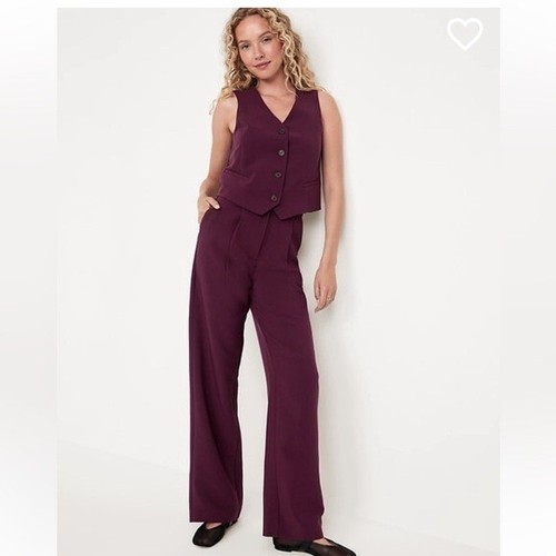 Old Navy Extra High-Waisted Taylor Wide-Leg Trouser Pants NWT Size XXL Tall - Picture 15 of 15
