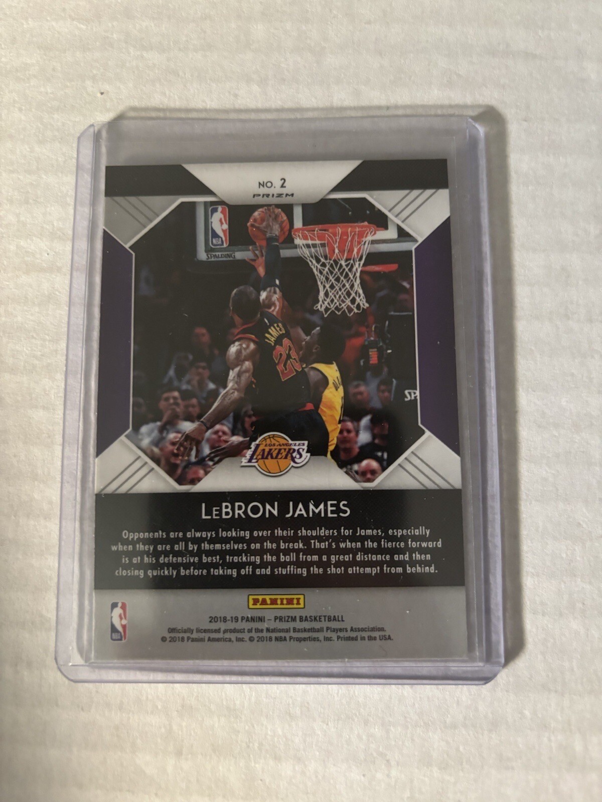 2018-19 PANINI PRIZM LEBRON JAMES THATS SAVAGE DISCO PRIZM SP