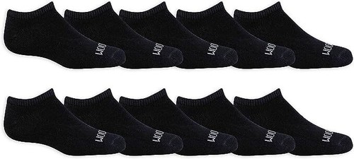 Fruit of the Loom Boys Durable No Show Socks, 10 Pack - Picture 7 of 9