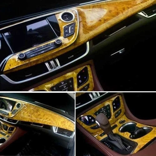 100x30cm Glossy Wood Grain Self Adhesive Sticker Car Vinyl Wrap Film DIY Decor - Picture 6 of 10
