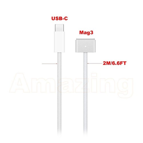 Amazing USB C to Magsafe 3 Charging Cable Power Adapter Charger OEM Charge Cord - Picture 4 of 6