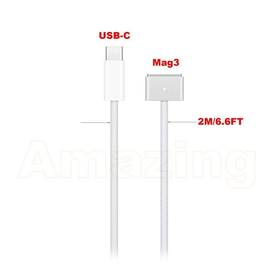 Amazing USB C to Magsafe 3 Charging Cable Power Adapter Charger OEM Charge Cord - Image 4 of 4