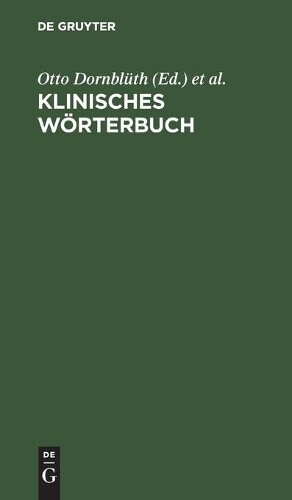 Klinisches Wrterbuch (gebundene Ausgabe) (us Import)