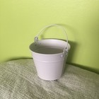 Cream Bucket With Handle - 11.5 cm Ø - For Children /Gift /Dolls /Small Plants