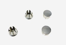 4 Pack 3/4" OD (.624"-.654" ID) Nickle Plated Steel Round Tubing Plugs S70-24NP