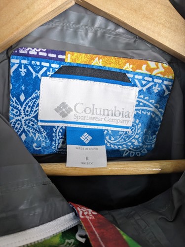 Columbia Poncho Jacket Adult S Small Multicoloured Paisley Waterproof Pullover - Bild 4 von 11