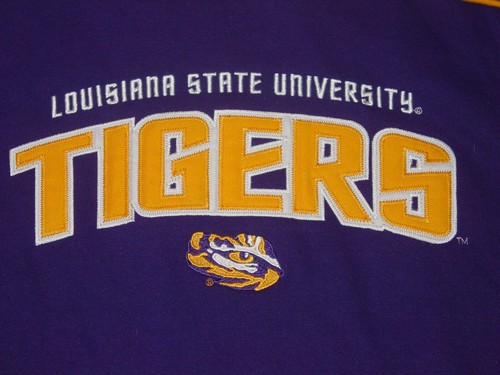 LSU TIGERS Louisiana State University EMBROIDERED Sweatshirt NEW XLarge XL - Picture 2 of 11