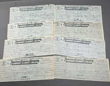 Vintage American Express Foreign Money Order Receipts to C.C.C.P Russia Lot