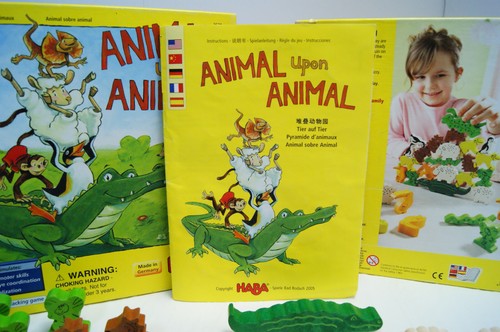 3 Juegos HABA Animal Upon Animal + Dino + Calcetines Zocken Sock Monster LEER - Imagen 13 de 19