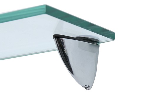 Wandregal Glasregal Glasboden Glasablage Badregal Glas Regal Schwarz Klar Matt - Bild 9 von 18