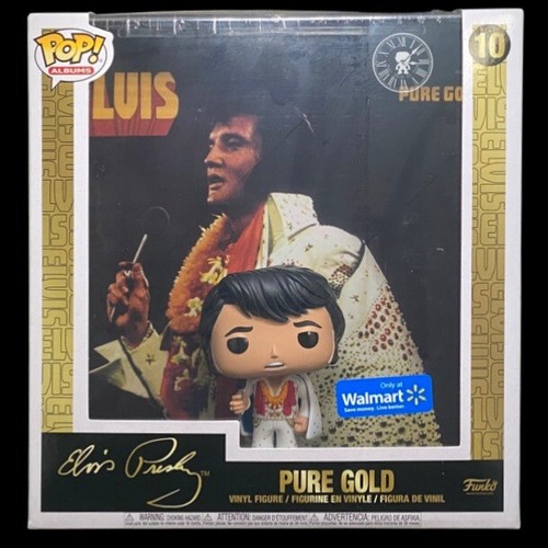Funko Pop! Álbumes #10 Elvis Priestley oro puro exclusivo de Walmart - Imagen 1 de 8