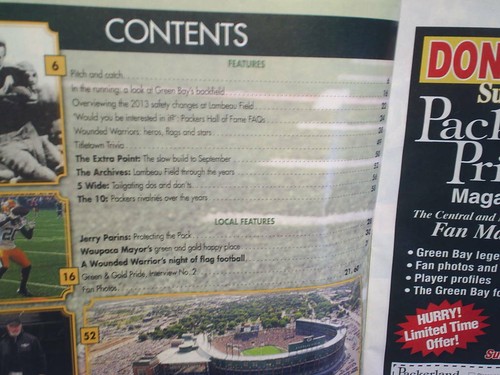 2013 PACKERLAND PRIDE MAGAZINE #2 ISSUE,Evolution Of Lambeau,green bay packers - Picture 4 of 7